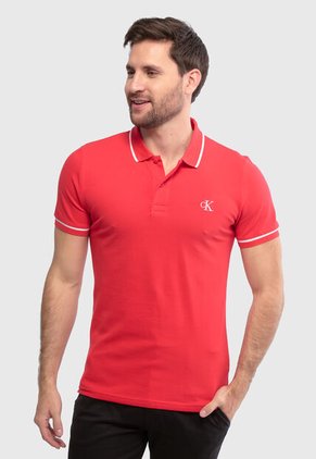 Polo Calvin Klein Rojo