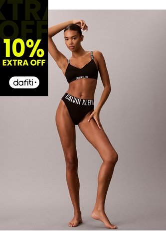Bralette Negro Con Forro Ligero - Intense Power Microfiber Cooling Calvin Klein Calvin Klein