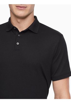 Polos Hombre Negro Solid Liq Touch Polo Negro Calvin Klein