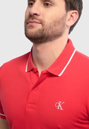 Polo Calvin Klein Rojo