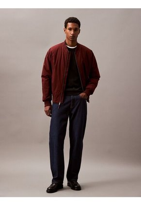 Saco Negro Tejido De Algodón Con Logo Tonal Calvin Klein