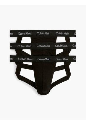 Pack Negro De 3 Suspensorios - Cotton Stretch Calvin Klein