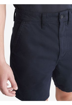 Bermuda Negra Corta De Dril Para Hombre Calvin Klein