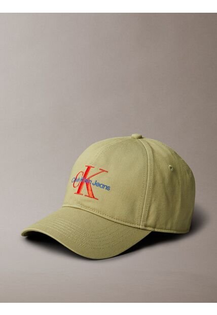 Gorra Verde Con Monograma Bordado Calvin Klein