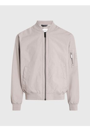 Chaqueta Beige Bomber De Nailon De Algodón Calvin Klein