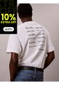 Camiseta Blanca Con Estampado Gráfico Calvin Klein de Calvin Klein