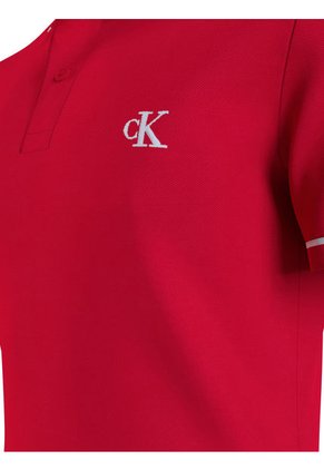 Camisa Tipo Polo Slim Rojo Calvin Klein