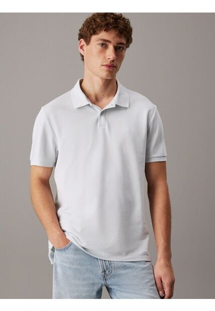 Polo Celeste Clásico De Piqué De Algodón Calvin Klein