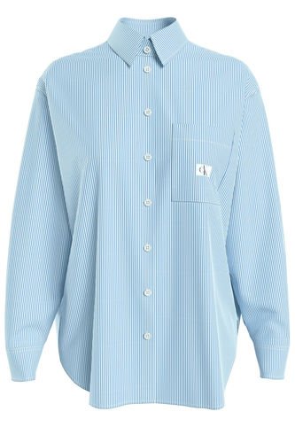Camisa Azul Relaxed Con Bolsillo Calvin Klein Calvin Klein