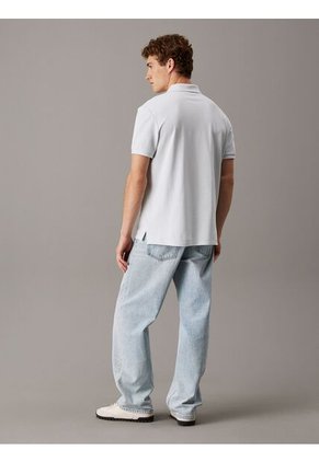 Polo Celeste Clásico De Piqué De Algodón Calvin Klein