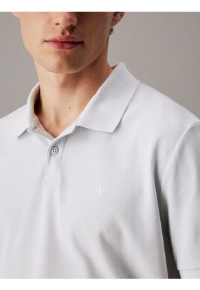 Polo Celeste Clásico De Piqué De Algodón Calvin Klein