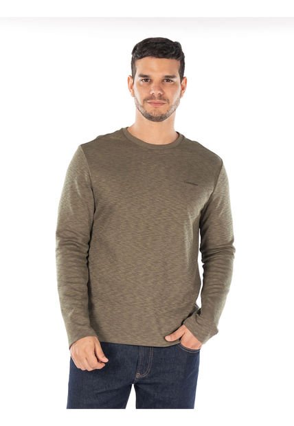 Camiseta Manga Larga Con Logo Para Hombre  Calvin Klein