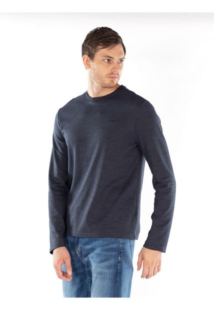 Camibuzo Azul Oscuro Con Logo Para Hombre Calvin Klein