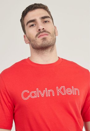 Camiseta Rojo-Blanco Calvin Klein