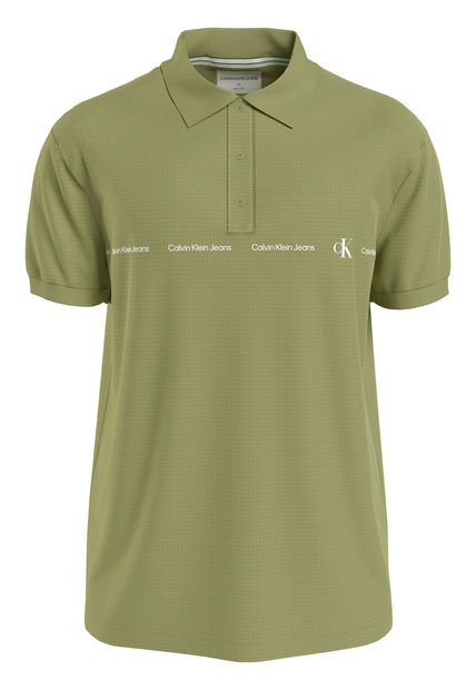 Polo Con Repetición De Logotipo Calvin Klein