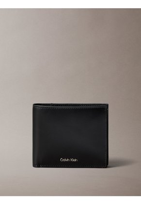 Billetera Negra Con Monedero Calvin Klein