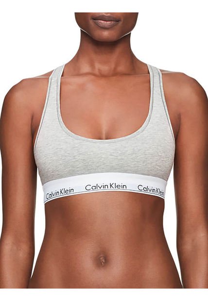 Top Gris En Algodón Para Mujer Calvin Klein