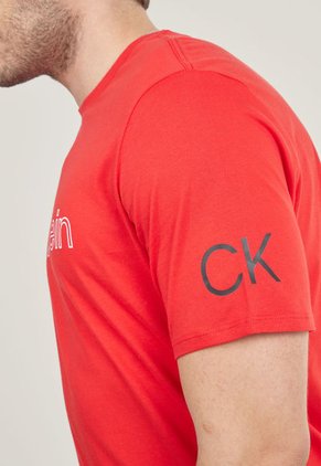 Camiseta Rojo-Blanco Calvin Klein