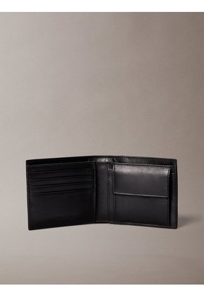 Billetera Negra Con Monedero Calvin Klein