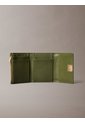 Billetera Verde Trifold De Cuero Con Cremallera Calvin Klein de Calvin Klein