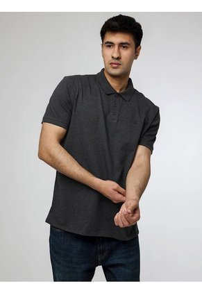 Polo De Algodón Hombre Negro