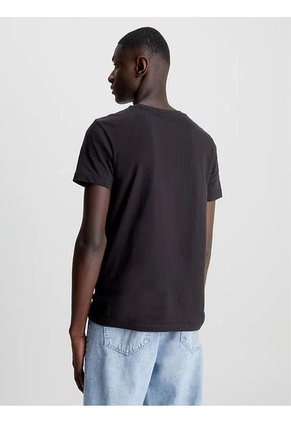 Camiseta Con Logo Hombre Negro