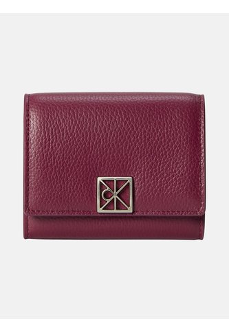 Billetera Rosa Trifold De Cuero Con Cremallera Calvin Klein Calvin Klein