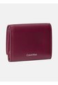 Billetera Rosa Trifold De Cuero Con Cremallera Calvin Klein de Calvin Klein