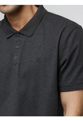 Polo De Algodón Hombre Negro