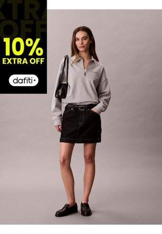 Saco Gris De Tejido French Terry Con Cremallera Calvin Klein Calvin Klein