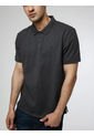 Polo De Algodón Hombre Negro de Calvin Klein