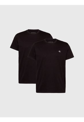 Paquete Negro De 2 Camisetas De Algodón Calvin Klein