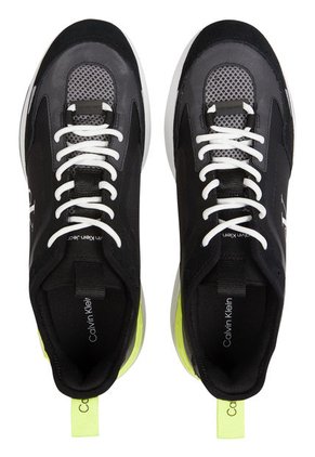 Tenis Deportivas Con Logo Hombre Negro