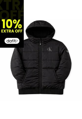 Chaqueta Negra Para Niño Bomber De Sherpa Calvin Klein Calvin Klein