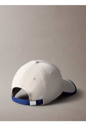 Gorra Beige Con Logo De Felpa Calvin Klein
