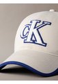 Gorra Beige Con Logo De Felpa Calvin Klein de Calvin Klein