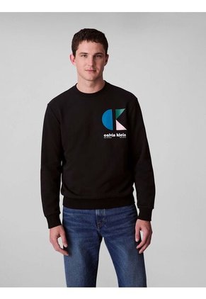 Saco Negro De Felpa Con Logotipo Calvin Klein