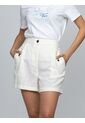 Pantaloneta Beige Cargo De Lino Calvin Klein de Calvin Klein