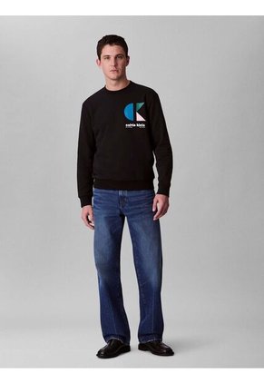 Saco Negro De Felpa Con Logotipo Calvin Klein