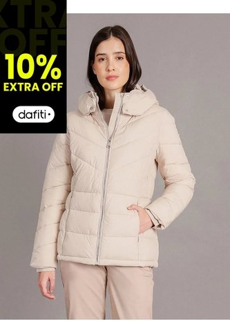 Chaqueta Beige Puffer Con Capota Calvin Klein Calvin Klein
