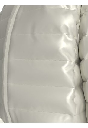 Chaqueta Blanca Acolchada De Plumón Con Brillo Ultraligero Calvin Klein