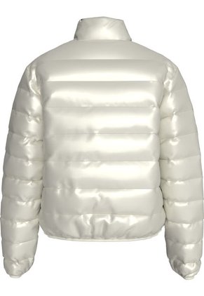 Chaqueta Blanca Acolchada De Plumón Con Brillo Ultraligero Calvin Klein