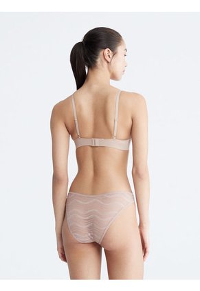 Pantie Beige De Encaje Tipo Bikini Calvin Klein
