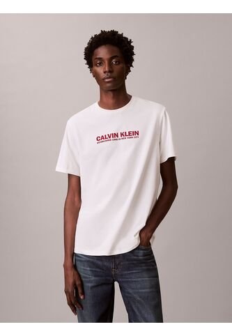 Camiseta Blanca Con Estampado De Logo Calvin Klein Calvin Klein