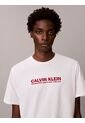 Camiseta Blanca Con Estampado De Logo Calvin Klein de Calvin Klein