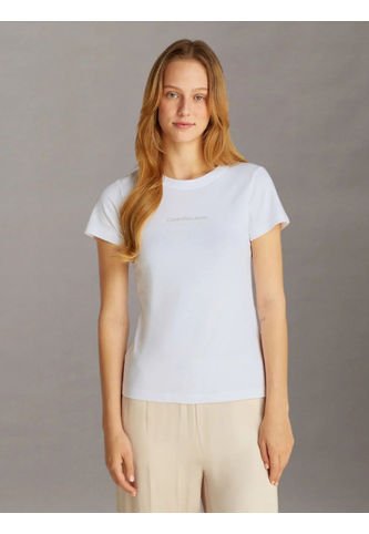 Camiseta Blanca Slim Con Logo Calvin Klein Calvin Klein