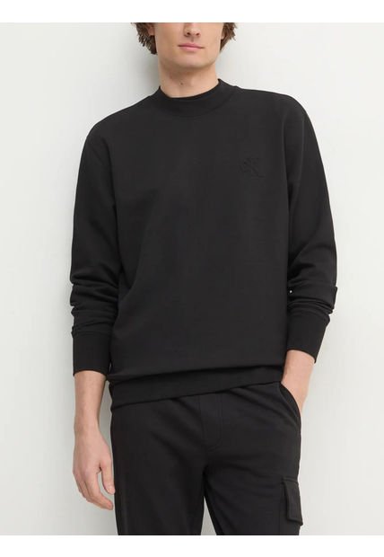 Saco Negro De Cuello Redondo En Tejido Interlock Suave Calvin Klein