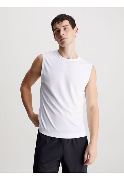 Camiseta Blanca Deportiva Moderna Para Hombre Calvin Klein