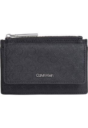 Tarjetero Negro Con Solapa Calvin Klein