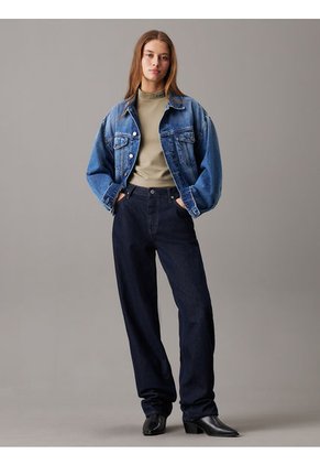 Camiseta Verde Manga Larga Punto Milano Calvin Klein